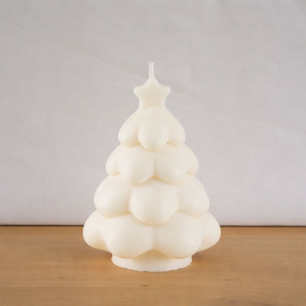 Bougie naturelle - Sapin de noël