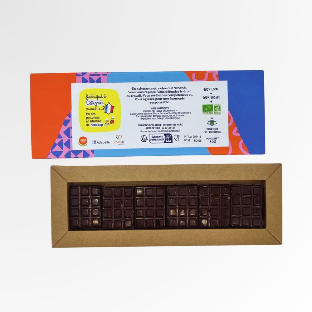 Mini tablettes chocolat Bio