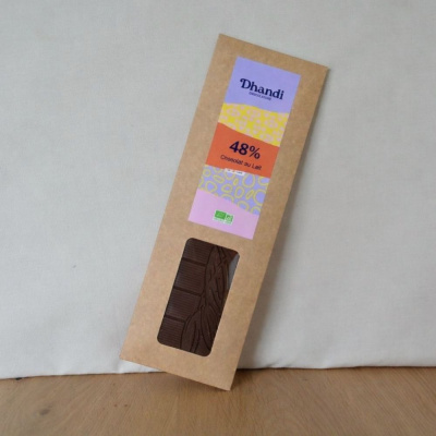 tablette chocolat au lait bio 48%
